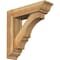 Ekena Millwork Balboa Traditional Rough Sawn Bracket w/ Offset Brace, Western Red Cedar, 6"W x 22"D x 22"H BKT0604X22X22BOA01RWR - alternate 1